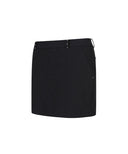 W Front Embossed Point H-line SQ - Black