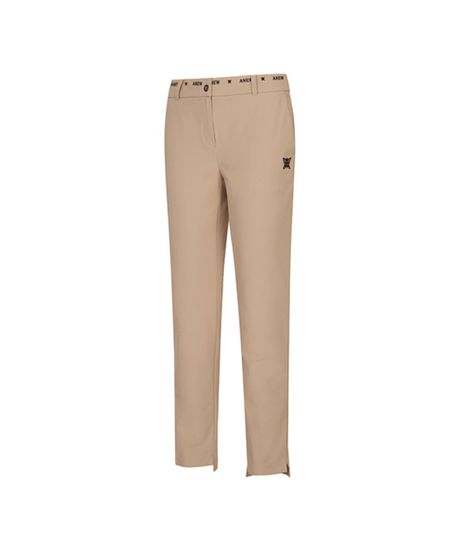 Women's Essential Logo Banding L/PT - Light Beige