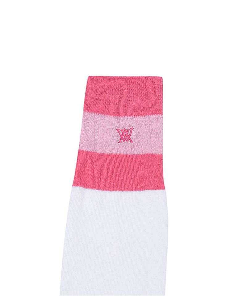 ANEW Golf Women's Three-Tone Knee Socks - Pink