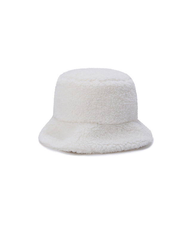 Women's Curly Bucket Hat - Ivory