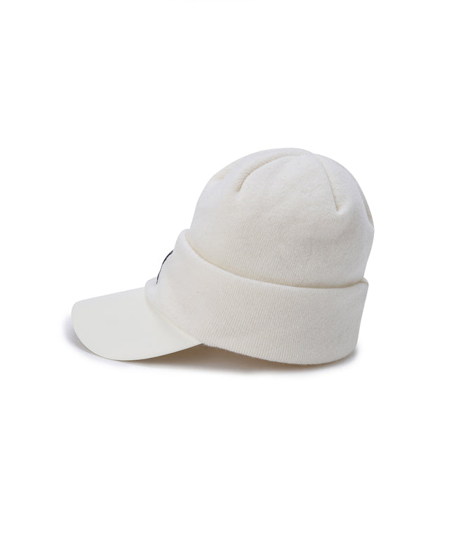 Men's Simple Wool Knit Cap - White