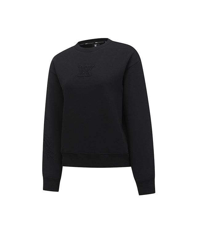 Women's Logo Point Sweatshirt - Black