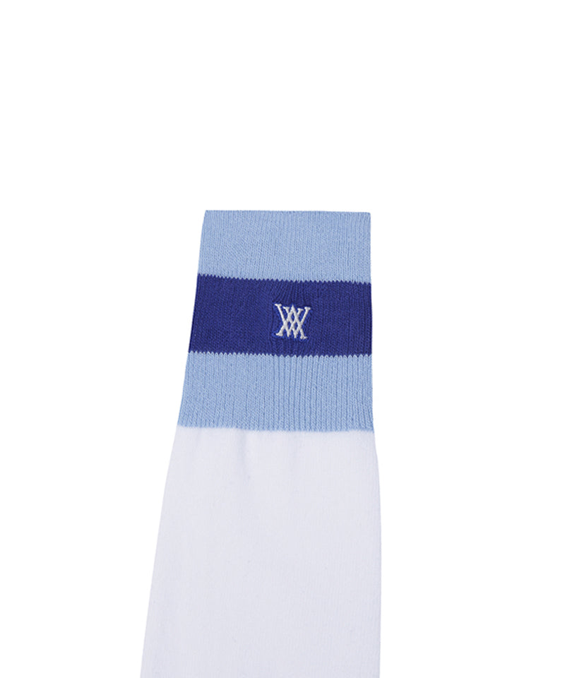 ANEW Golf Women's Three-Tone Knee Socks - Sky Blue