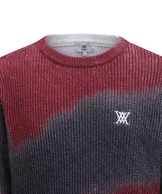 Men's Dyed Pullover - Wine