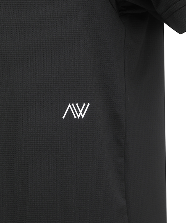 Men's Front Chest Pocket Short T-Shirt - Black