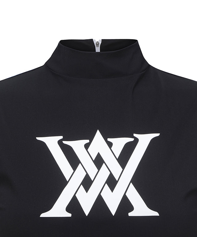 Women's Front Logo Point Sleeveless - Black