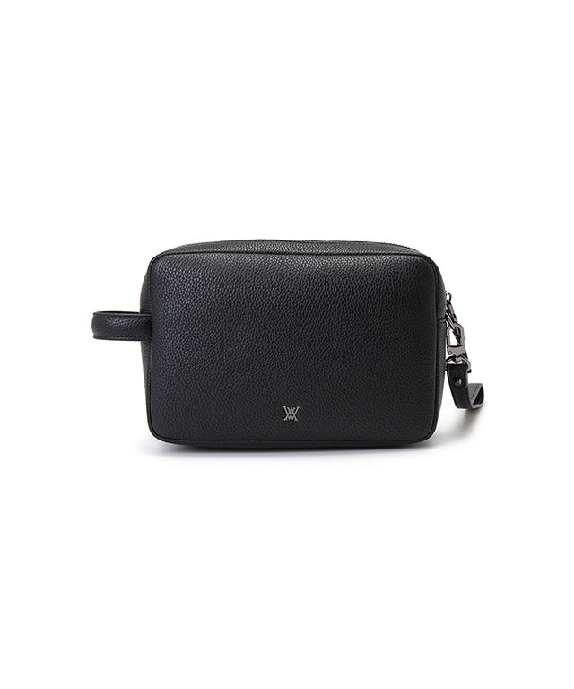 Detachable Monogram Pouch - Black