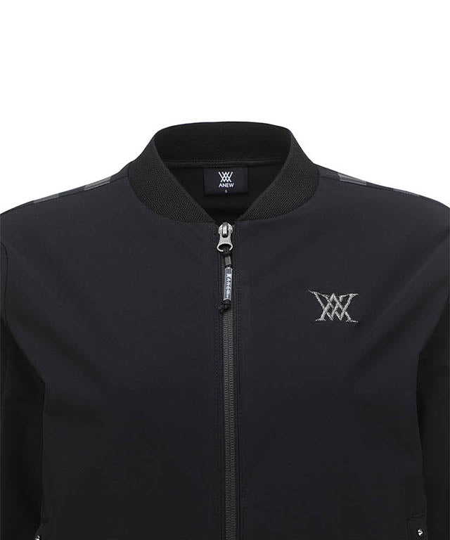 Women's Signature Tricot Set Up Jacket -Black