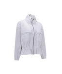 [Signature] Women's High Neck Point Jacket - White