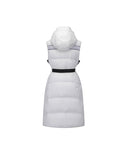 Women's Long Length Down Vest - Ivory