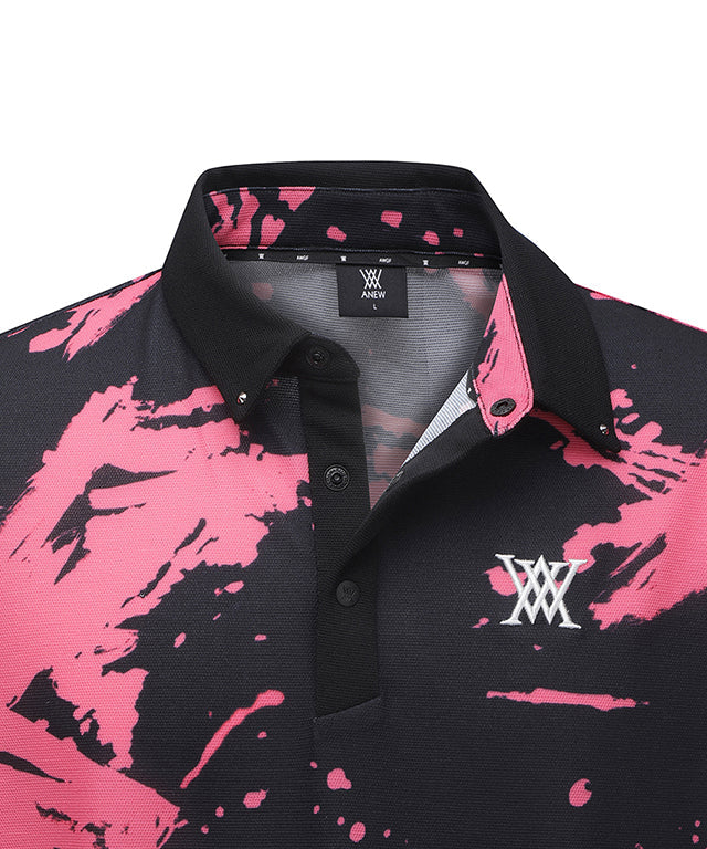 Men's Paint DTP Short T-Shirt - Pink