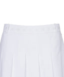Women's Logo Band Point Pleats SQ - White