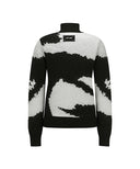 Women's Cashmere Blend High Neck Sweater - Black