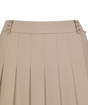 [Signature] ANEW Golf Women's Pleated Golf Skirt Half H/PT - Beige