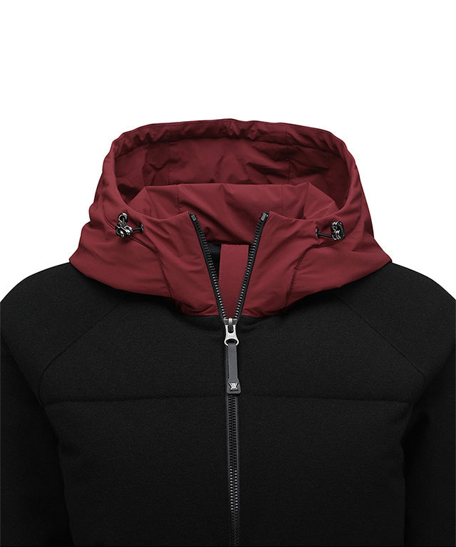 Women's Hybrid Hoodie Jacket - Black