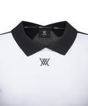 Women's Back Knit Block Short T-Shirt - White