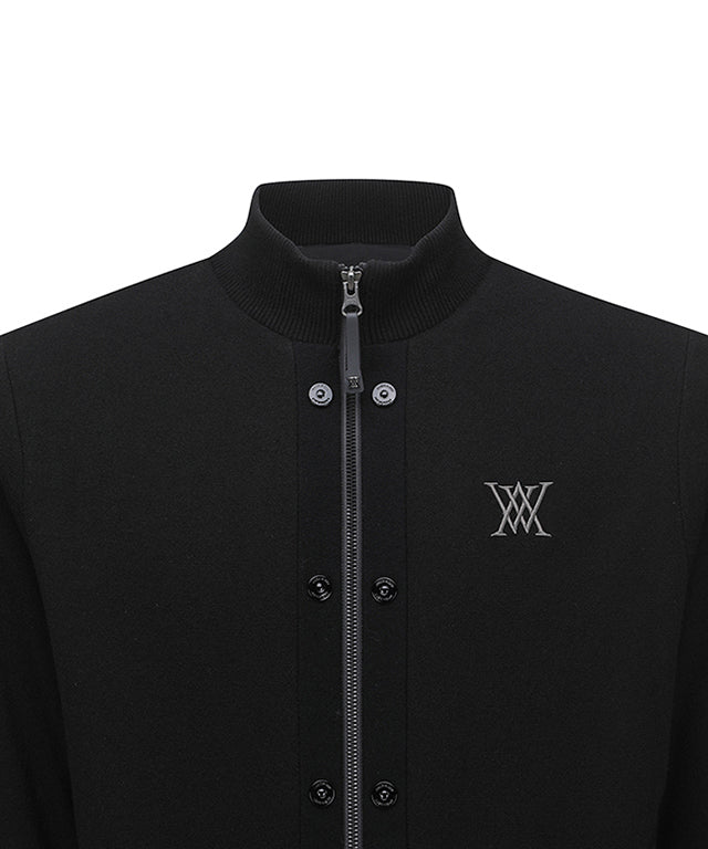 Men's Hybrid Knit Jacket - Black