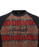 Men's Check Point Sweatshirt - Black