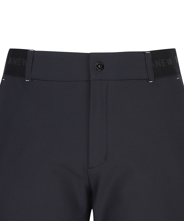 Men's Side Logo Band Point Incision L/PT - Black