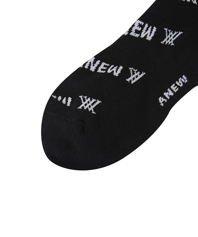 Diagonal Logo Repeat Long Neck Socks - Men's