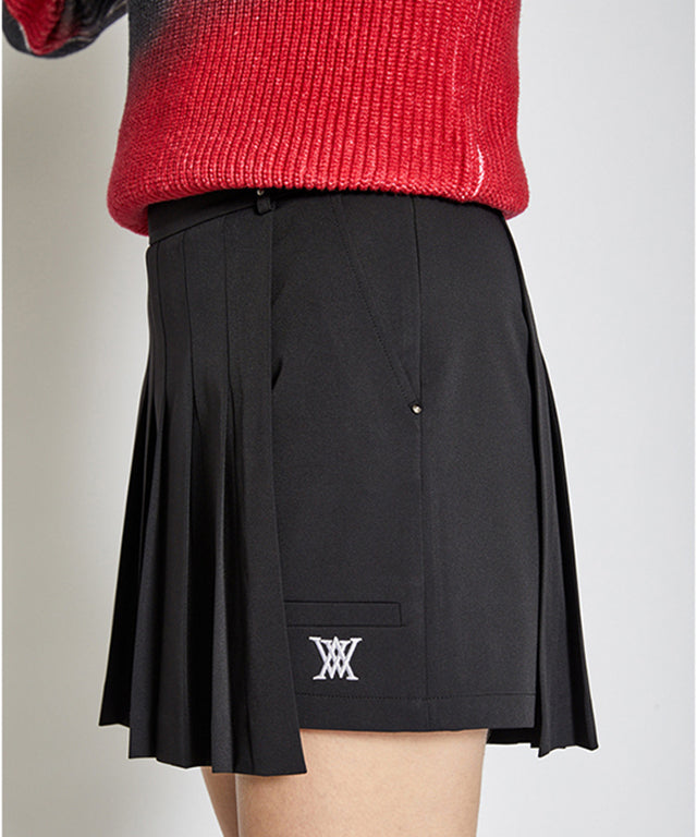 Women's Pleats Half H/PT - Black