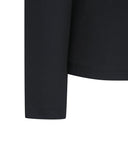 Women's Corduroy Long T-Shirt - Black