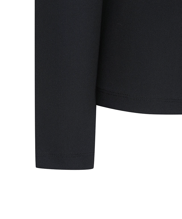Women's Corduroy Long T-Shirt - Black