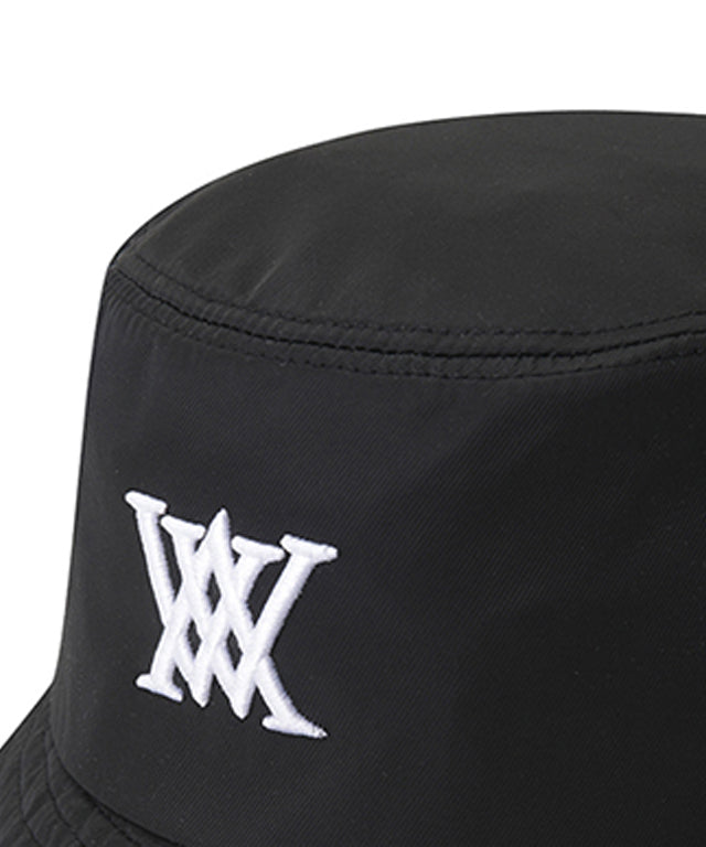 Wide Brim Bucket Hat - Black