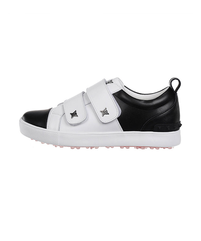 Men's Color Block Double Velcro Sneakers - Black