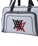 Double Logo Boston Bag - White