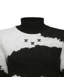 Women's Cashmere Blend High Neck Sweater - Black