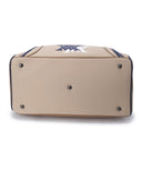 Double Logo Boston Bag - Beige