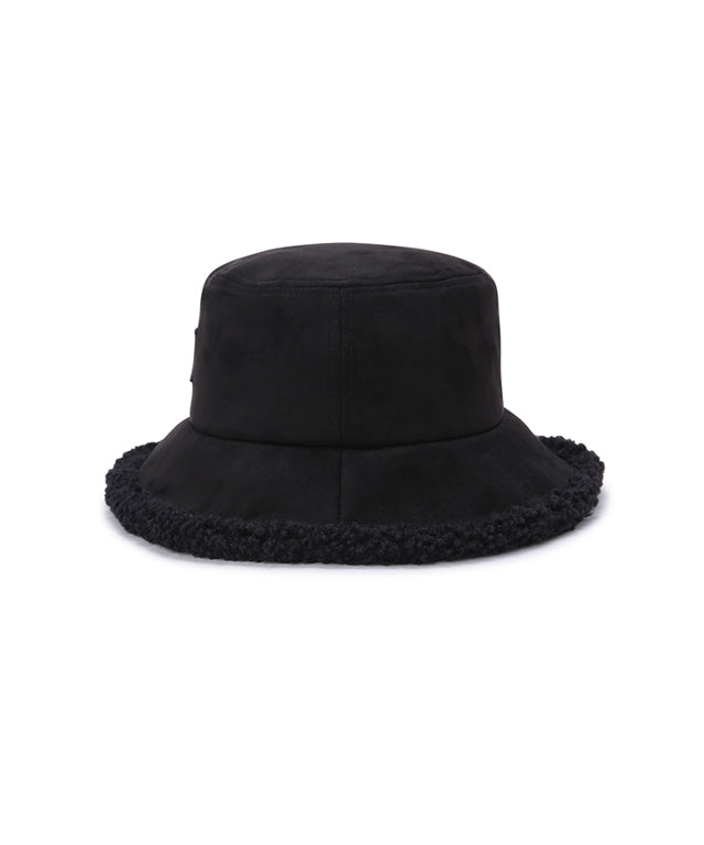 Women's Fluffy Bucket Hat - Black