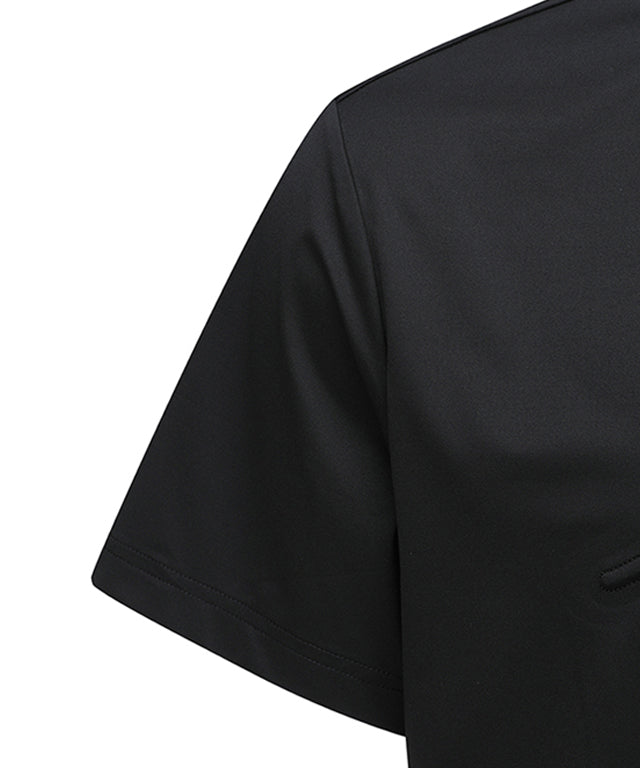 Unisex Essential Round Short T-Shirt - Black