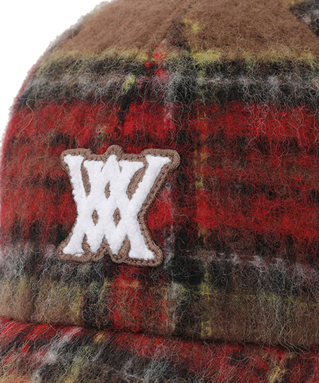 Check Ball Cap - Red