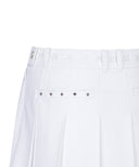 Women's Logo Band Point Pleats SQ - White