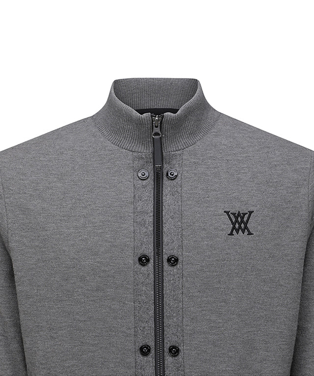 Men's Hybrid Knit Jacket - M/Grey