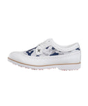 [Legacy Sale] Women's Camo Wingtip Brogue Shoes - White