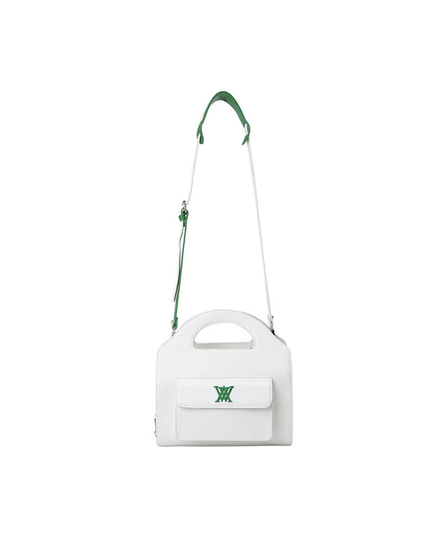 Mini Front Pocket Tote Bag - White