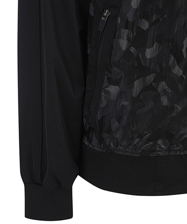 Men's Camo Mix MA-1 JK - Black