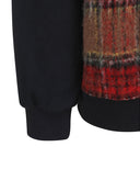 Men's Check Point Sweatshirt - Black