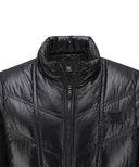 Men's Jersey Mix Down Jacket - Black