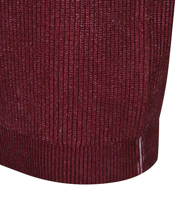 Men's Dyed Pullover - Wine