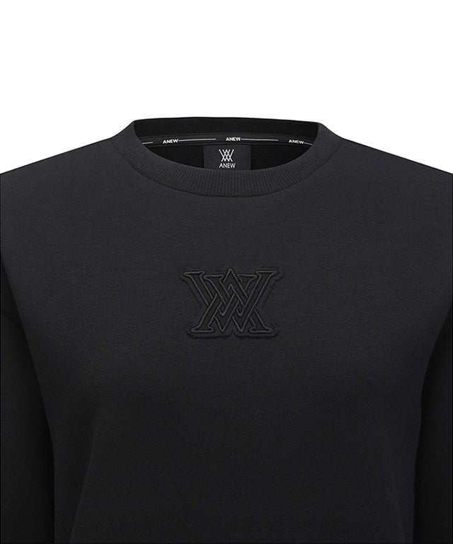 Women's Logo Point Sweatshirt - Black