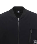 Men's Back Logo Point Jersey Jacket - Black
