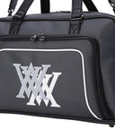 Double Logo Boston Bag - Black