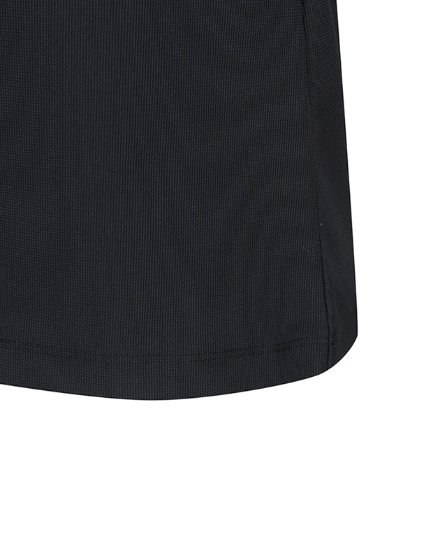 Women's Corduroy Long T-Shirt - Black