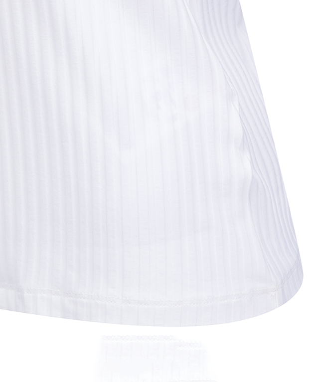 Women's Color Block Corduroy Sleeveless - White