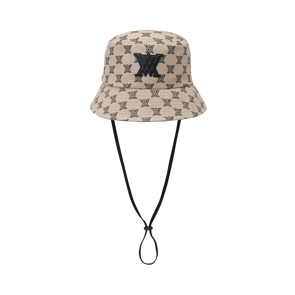 [Legacy Sale] New Monogram Bucket Hat(M) - Beige
