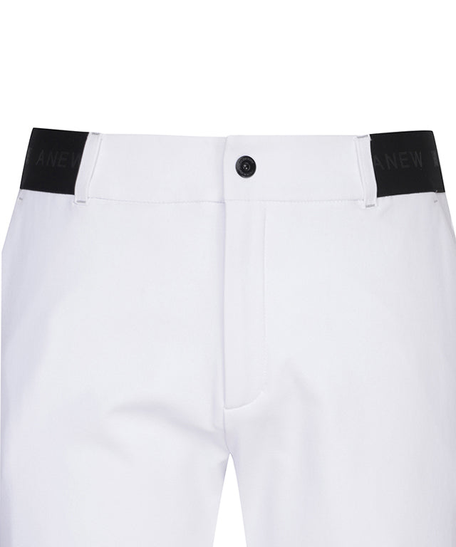 Men's Side Logo Band Point Incision L/PT - White